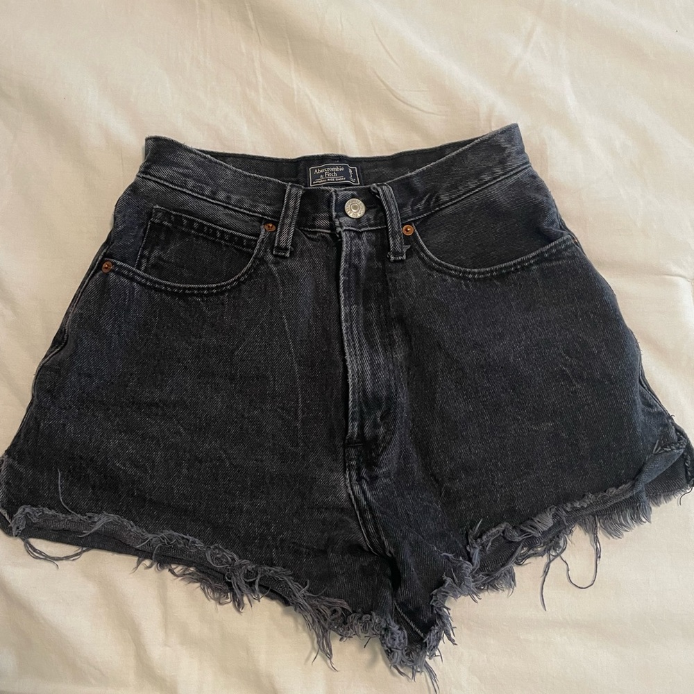 Abercrombie and Fitch black jean shorts